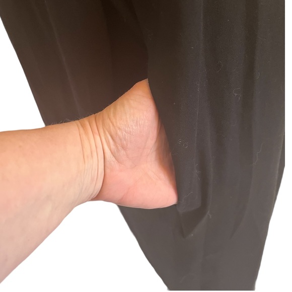 Eileen Fisher Stretch Jersey Knit Long Line Open Front Jacket/Cardigan - Picture 10 of 12